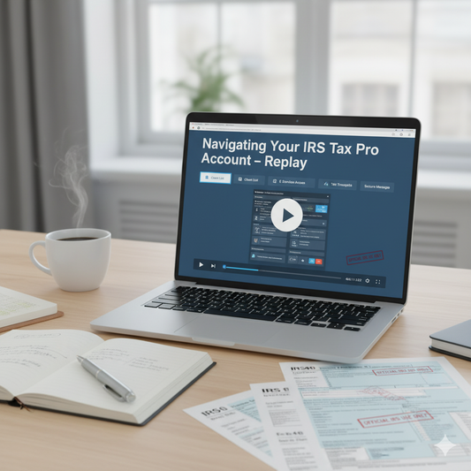 Navigating Your IRS Tax Pro Account - Replay
