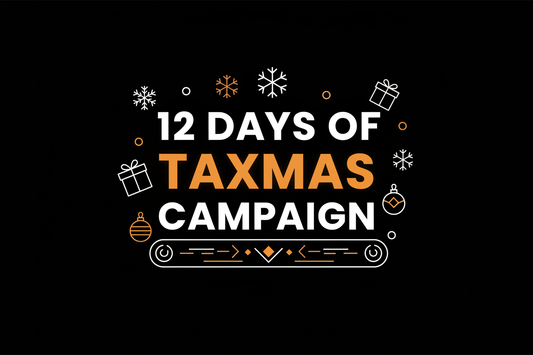 remove all text excepot 12 days of taxmas campaign