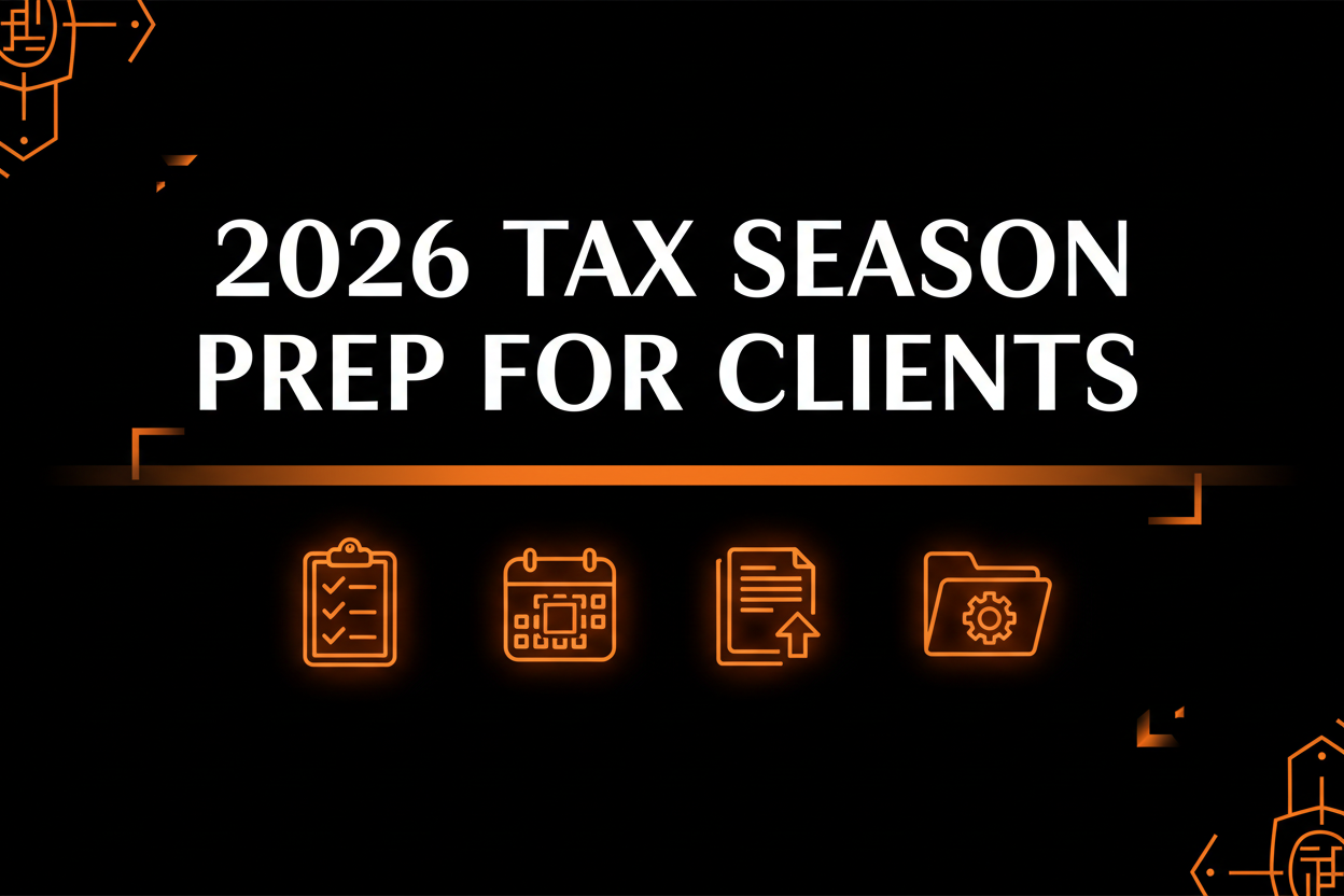 remove all text except 2026 tax season prep for clients